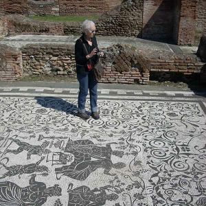 Jennifer at work in Ostia Antica