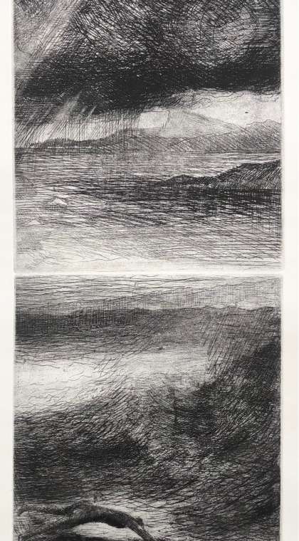 diver foregrund  storm